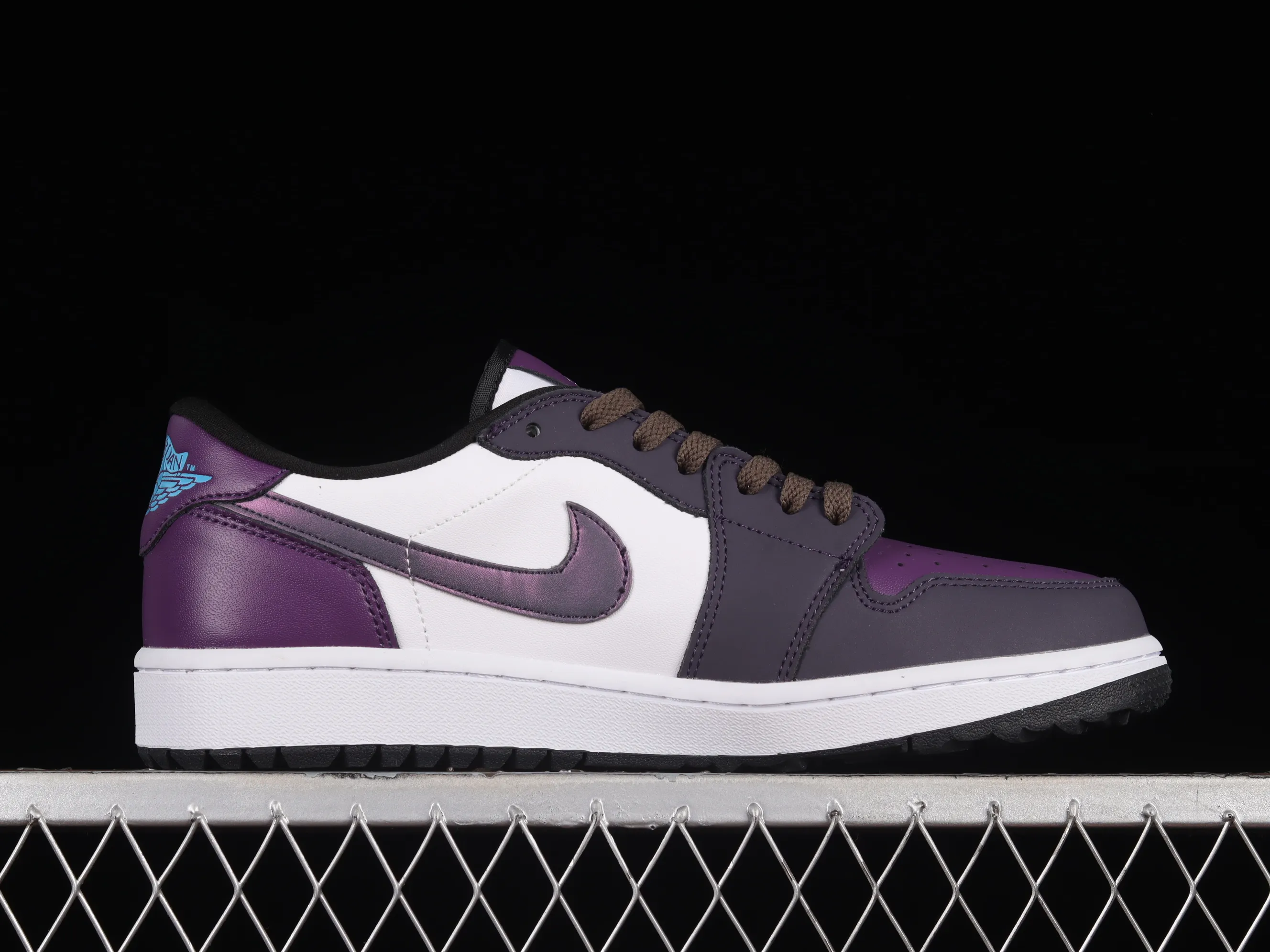All categories Air Jordan Jordan series basketball shoes Air Jordan 1 Low Z version Air Jordan 1 Low Golf "Purple Smoke" AJ1 Joe 1 new golf version smoke white and purple DZ9787-155